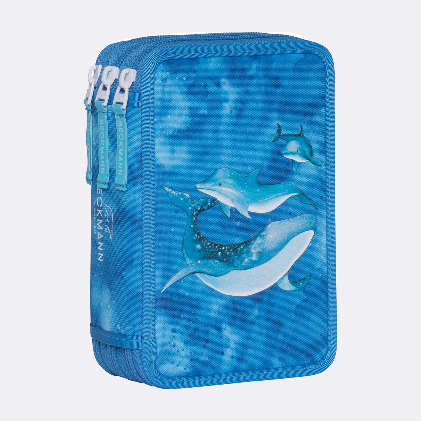 Beckmann Classic 1st Etui Triple, gefüllt – Ocean – Kunststoff – 13,0 × 20,5 × 7,0 cm
