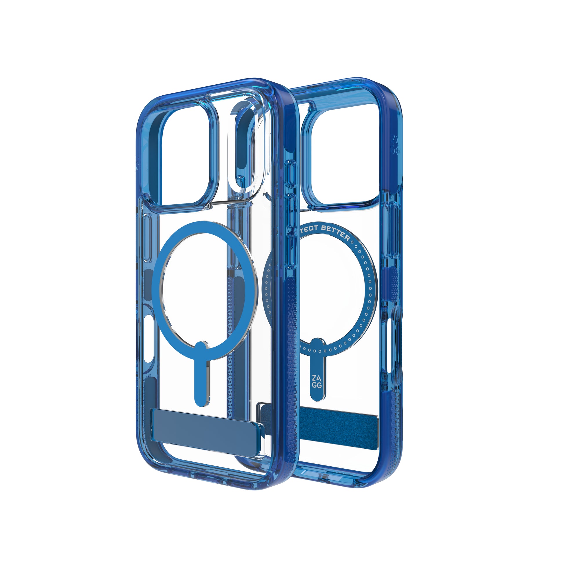 ZAGG Santa Cruz Snap Backcover – für Apple iPhone 17 Pro – Graphen, Blau/Transparent, bis 4 m sturzsicher