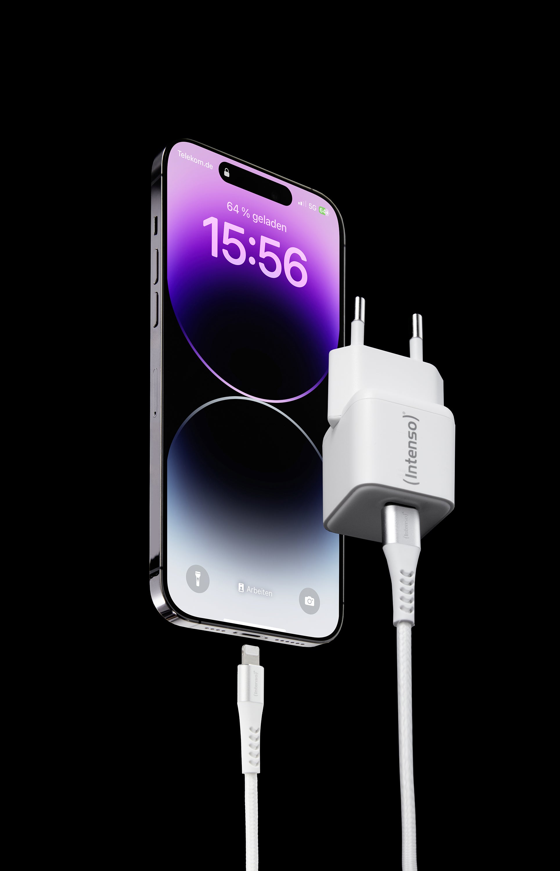 Intenso W30C USB-Ladegerät 30 W – USB-C×1 – PD, GaN – EU-Stecker (Typ C) – Weiss