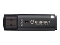 Kingston Technology Kingston IronKey Locker Plus 50 G2 – 128 GB, USB-A 3.2 Gen 1, FIPS 197, AES-256