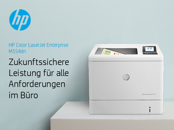 HP Color LaserJet Enterprise M554dn – A4, Farbe, Duplex, 33 S./Min., 1200 × 1200 dpi, LAN/USB