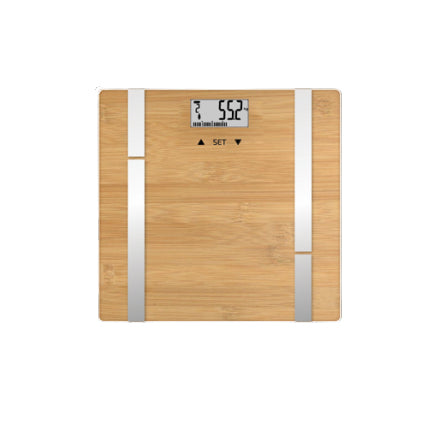 Terraillon Personenwaage Bamboo Fit – 28×28×2 cm, Bambus, 180 kg