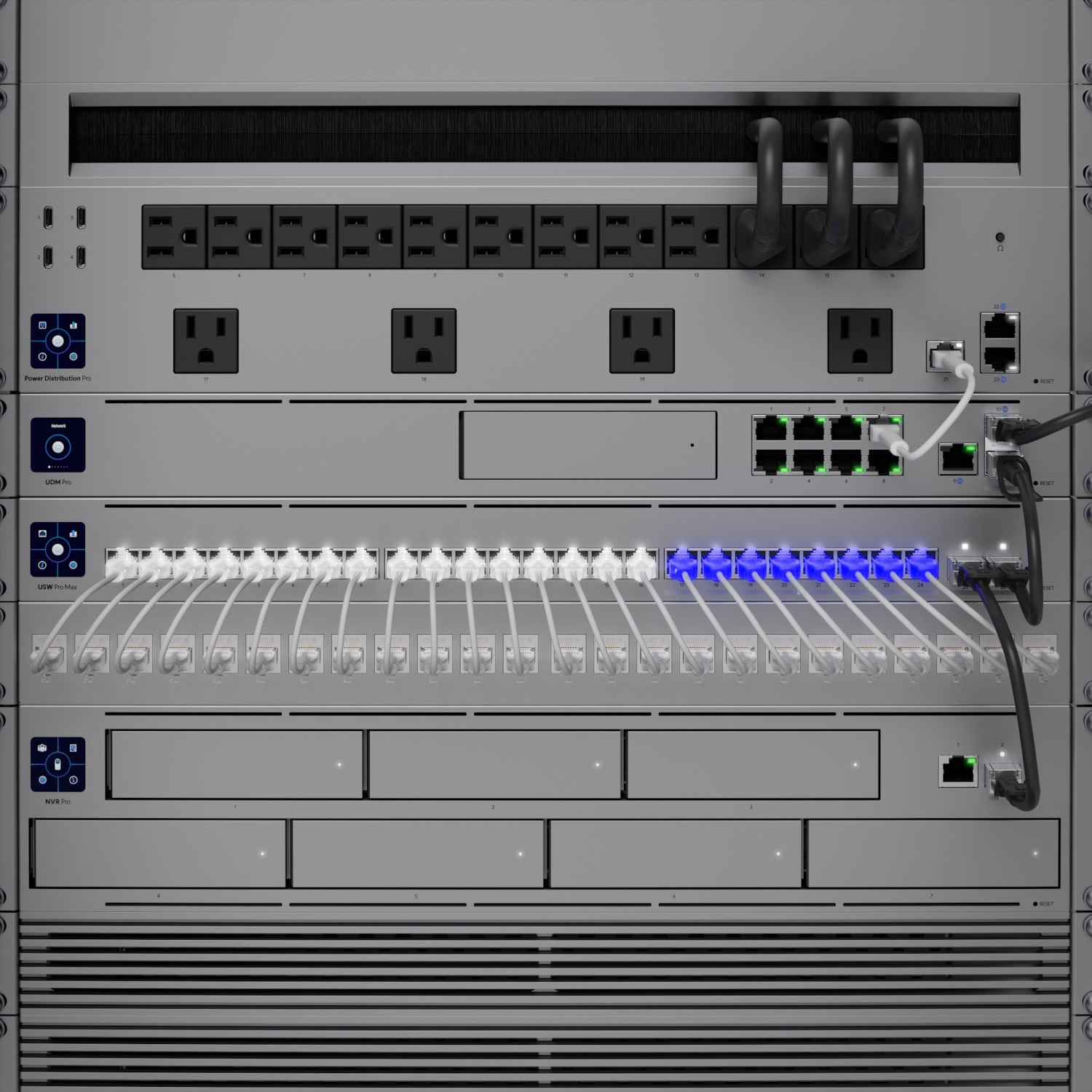 Ubiquiti Pro Max 24 – Managed L3 Switch – 16× 1G, 8× 2.5G, 2× SFP+, 1U