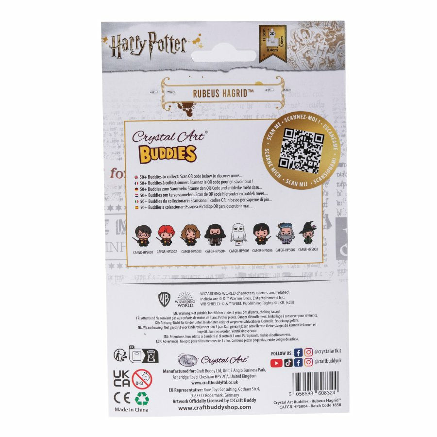 CRAFT Buddy Diamond-Painting-Set – Rubeus Hagrid – 8 × 11 cm – ab 6 Jahren