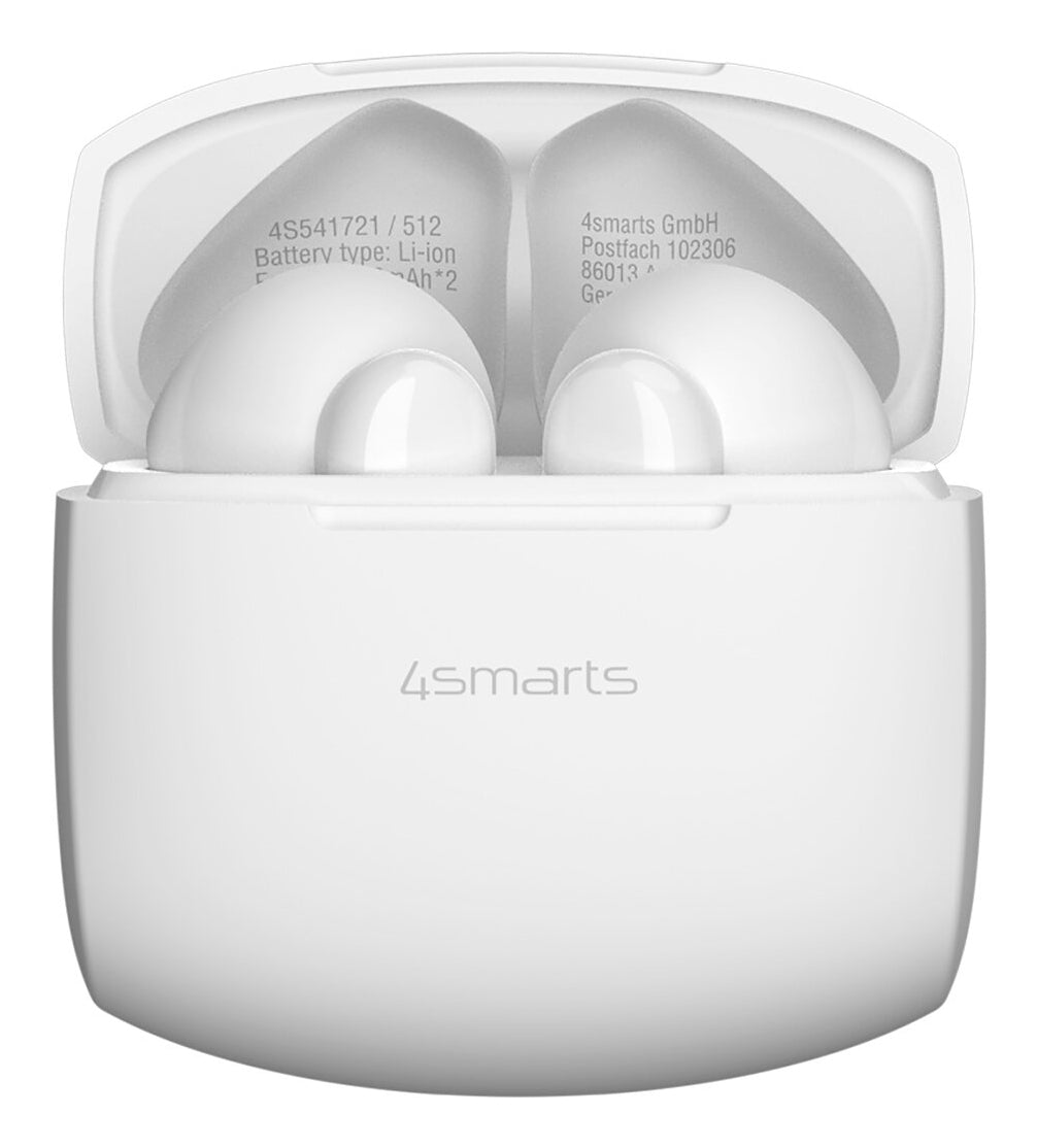 4smarts SkyBuds Air TWS In-Ear – Qi-Ladecase, Weiss, BT 5.4