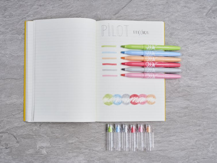 Pilot FriXion Light Textmarker Set 6 Farben – Keilspitze, 3,3 mm, radierbar