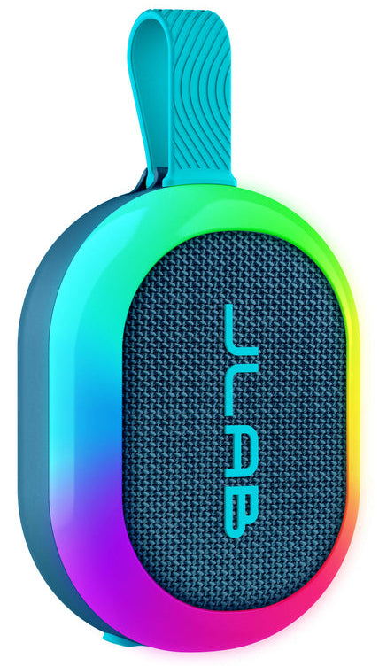 JLab Pop Party – Party-Lautsprecher – 5 W, RGB-Beleuchtung, IP55, 8 h, Navy