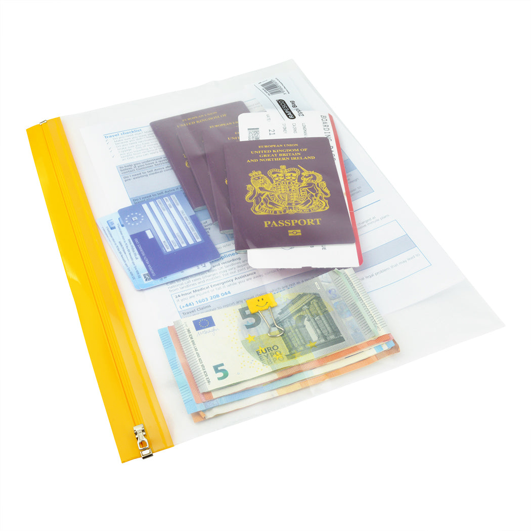 Rapesco Reissverschlusstasche A4+ – Polypropylen (PP), Transparent – 1er-Pack