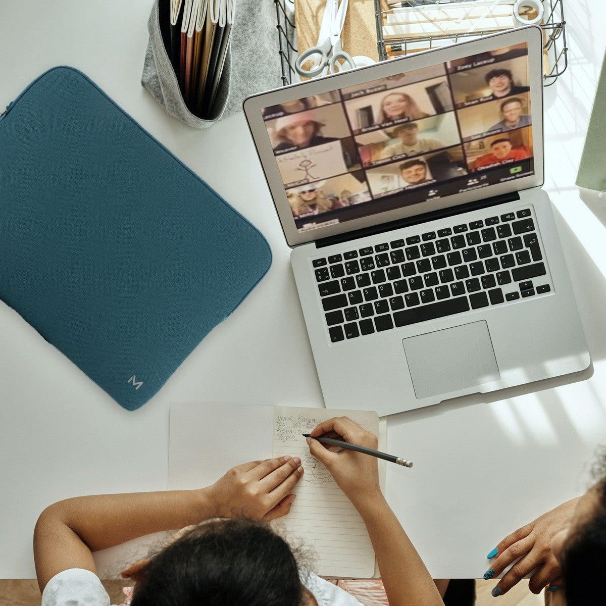 Mobilis Notebook-Schutzhülle bis 14" – Blau/Grau