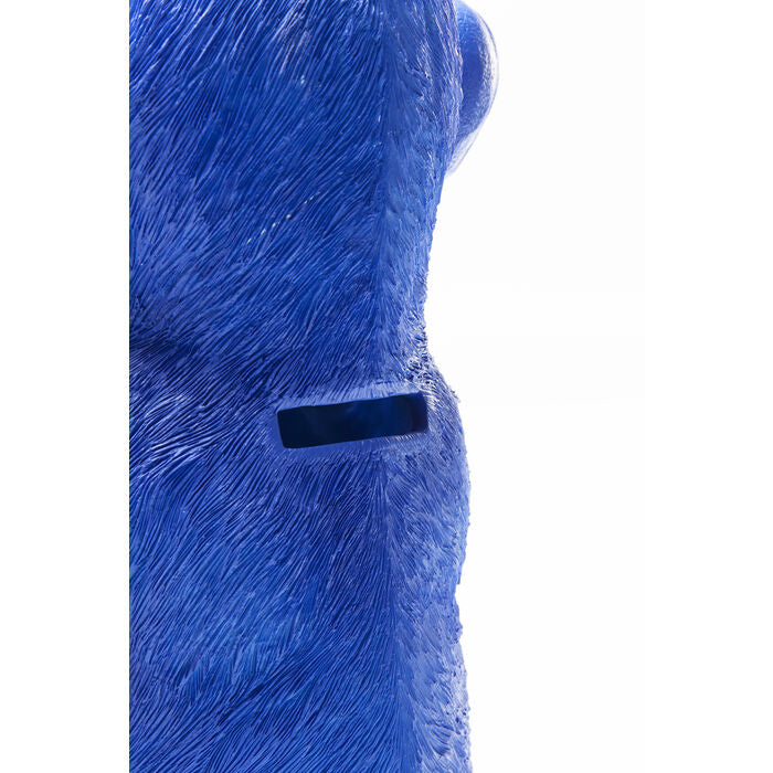 KARE Design Kare Spardose Monkey Mizaru, blau, Kunststoff, 25 × 24 × 35 cm