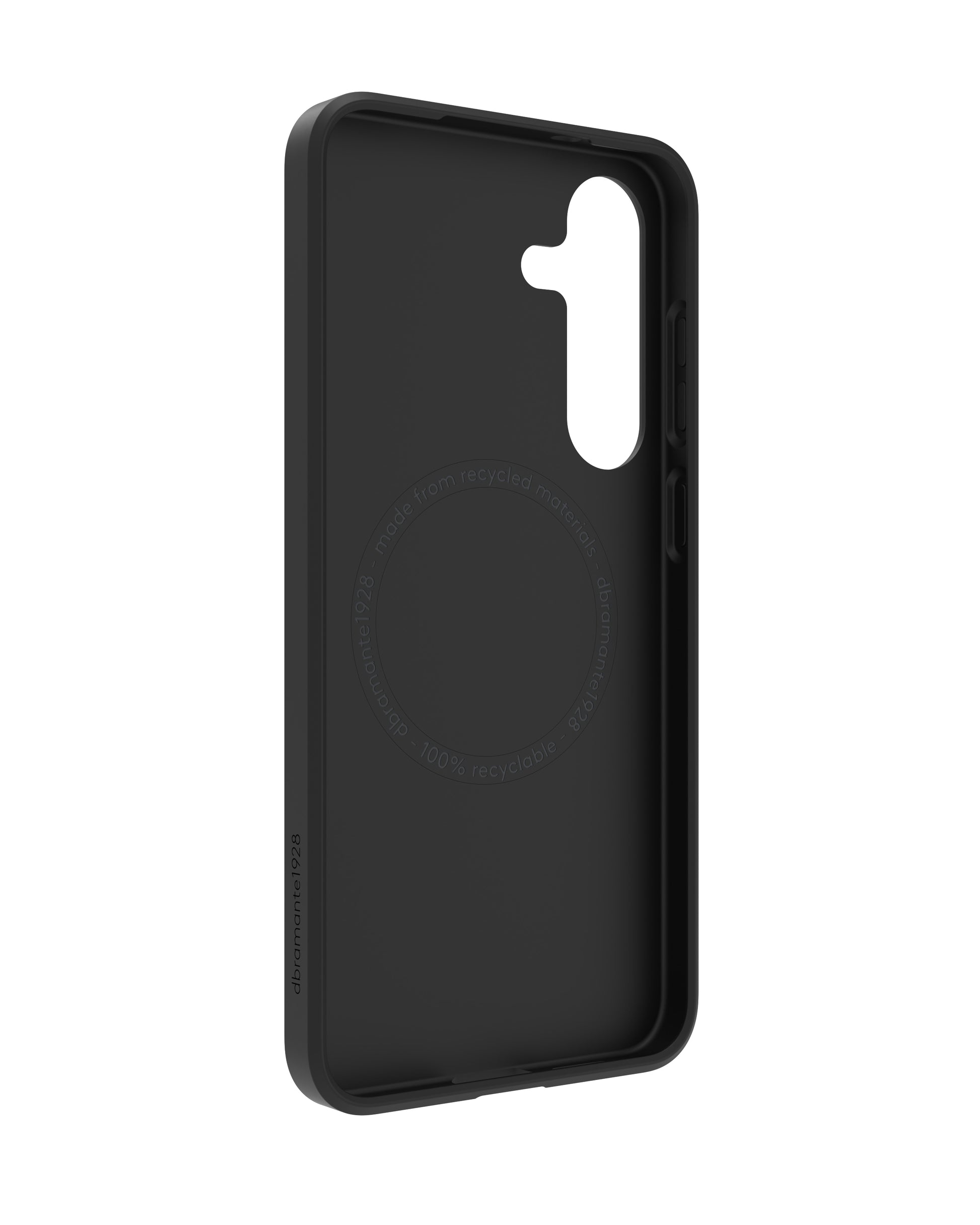 dbramante1928 Greenland Pro Qi2 – Rückcover – für Samsung Galaxy S25+, Schwarz, bis 1,2 m sturzsicher