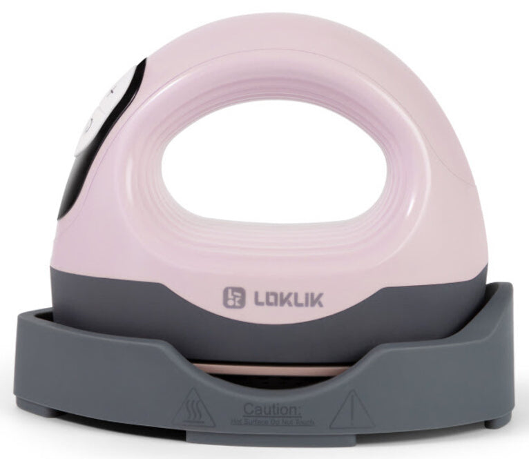LOKLiK Transferpresse Mini 3, Heizplattengrösse 9,3 × 8 cm, Rosa