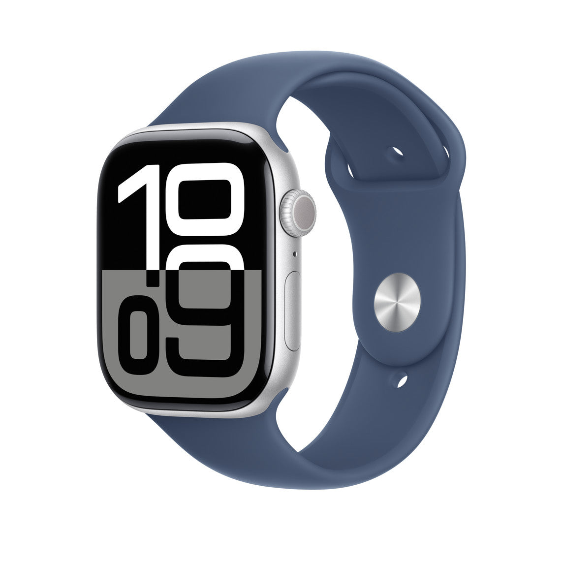 Apple Denim Sport Band – Armband – für Apple Watch 46 mm, Blau, S/M, Polymer