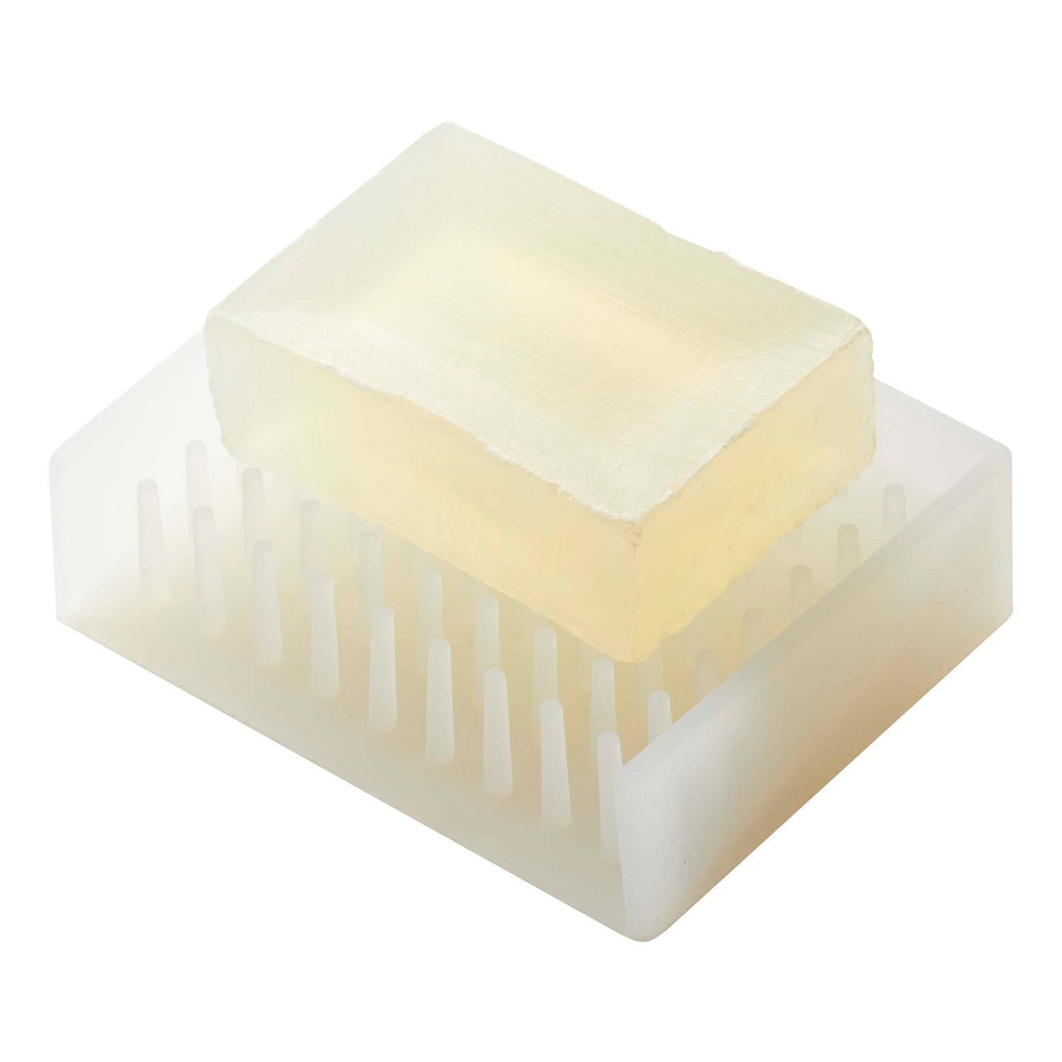 Yamazaki Seifenschale FLOAT – 11×8,5×3 cm, Silikon, Weiss