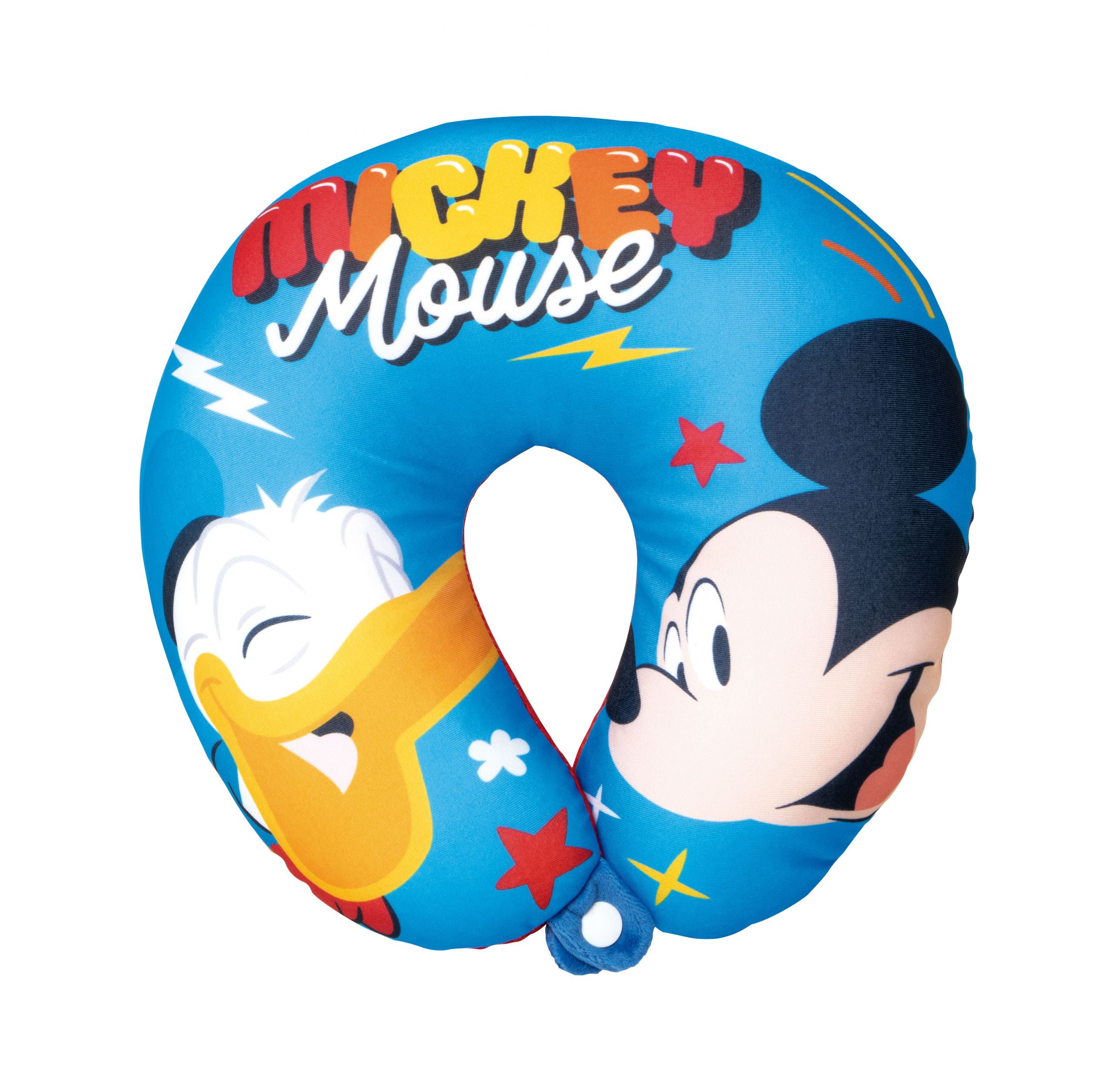 Arditex Reisekissen – waschbar (Handwäsche), Polystyrol-Füllung – 28 × 28 × 6 cm – mehrfarbig – Mickey