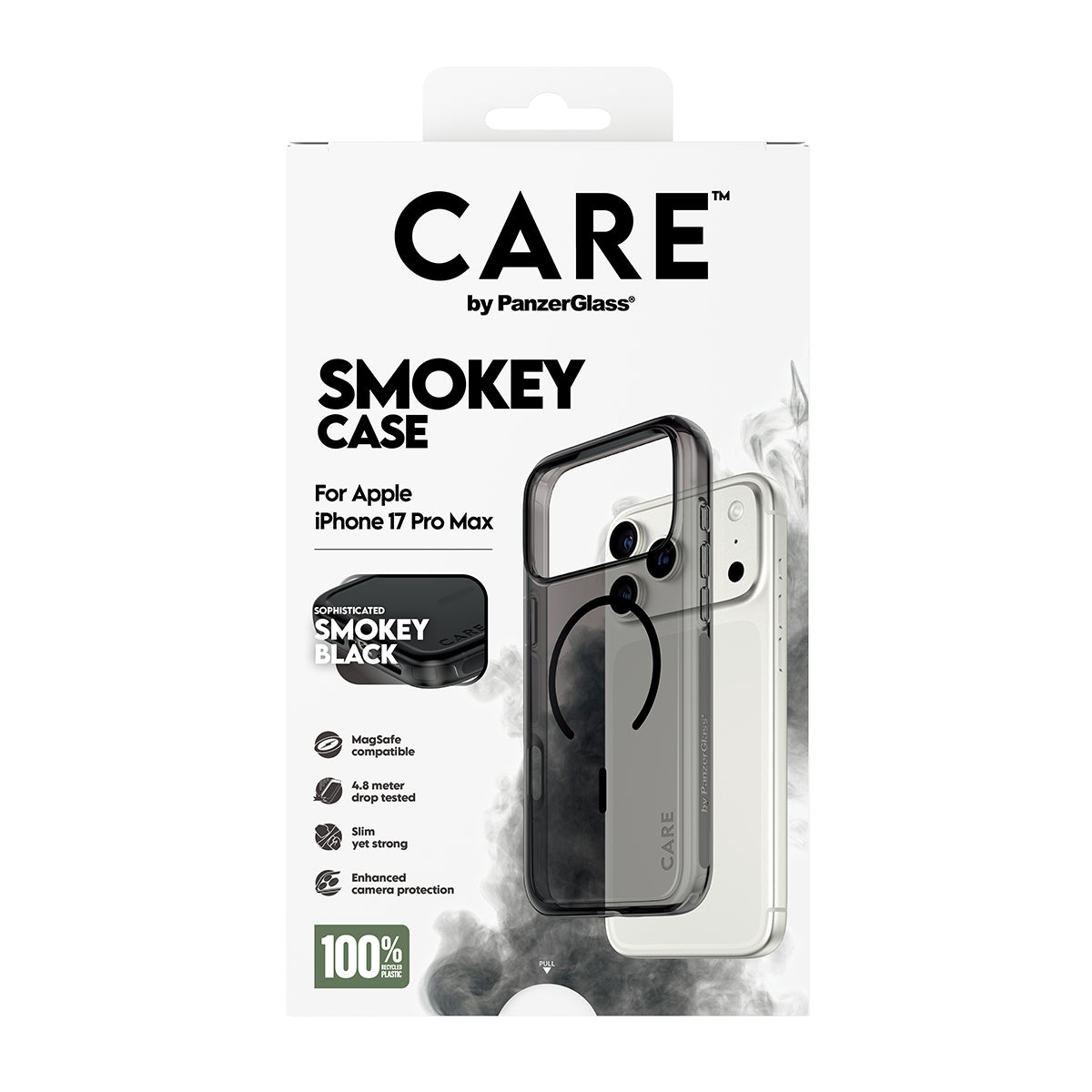 PanzerGlass Backcover – für Apple iPhone 17 Pro Max – semitransparent – MagSafe-kompatibel