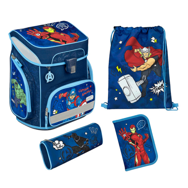 Scooli Schulrucksack-Set 5-teilig, Avengers, 18 l