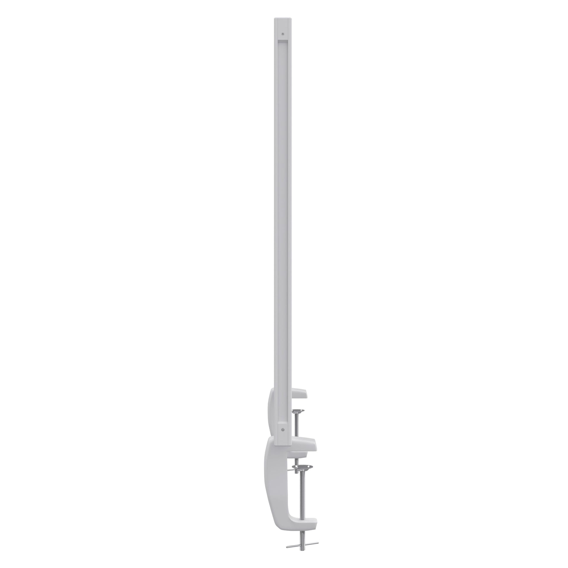 magnetoplan – Tischtrennwand VarioPin – 800 × 500 mm – doppelseitig (Whiteboard/Filz) – grau