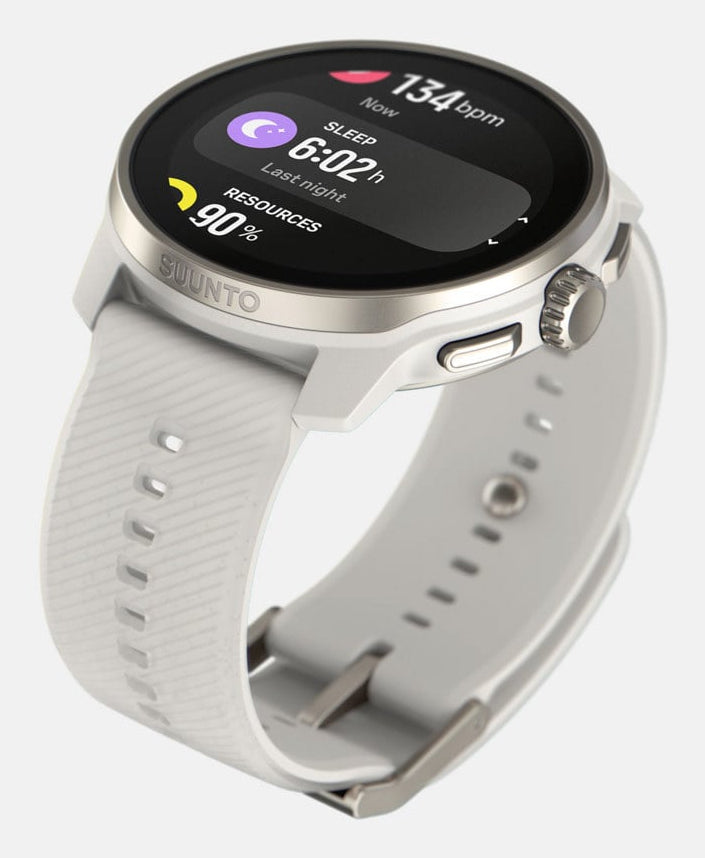Suunto Race S 45 mm GPS – Fiberglas Grau, Sportband, Powder Grau, 50 m