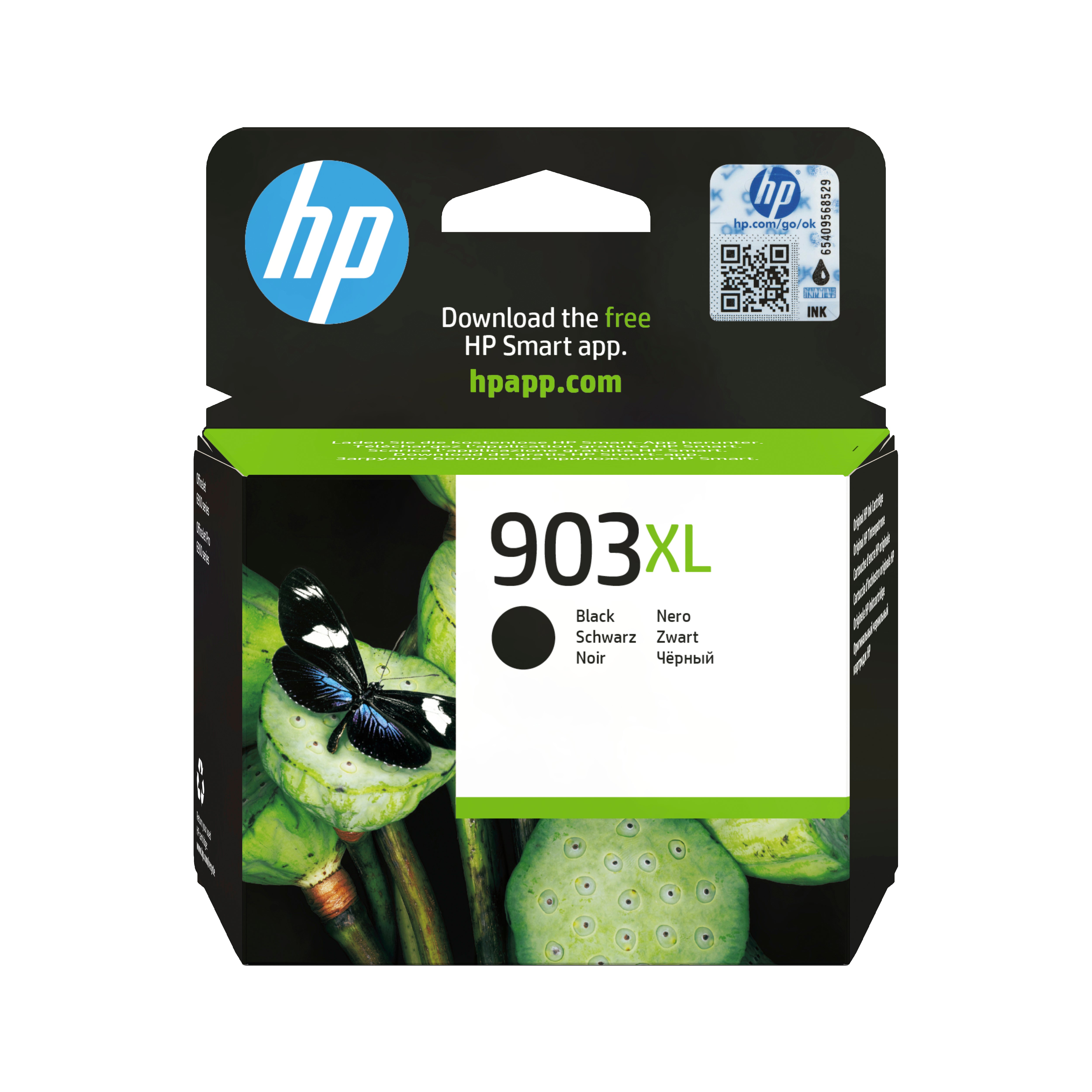 HP 903XL Schwarz Tintenpatrone (Original) – 750 Seiten – für HP OfficeJet 6950, OfficeJet Pro 6974