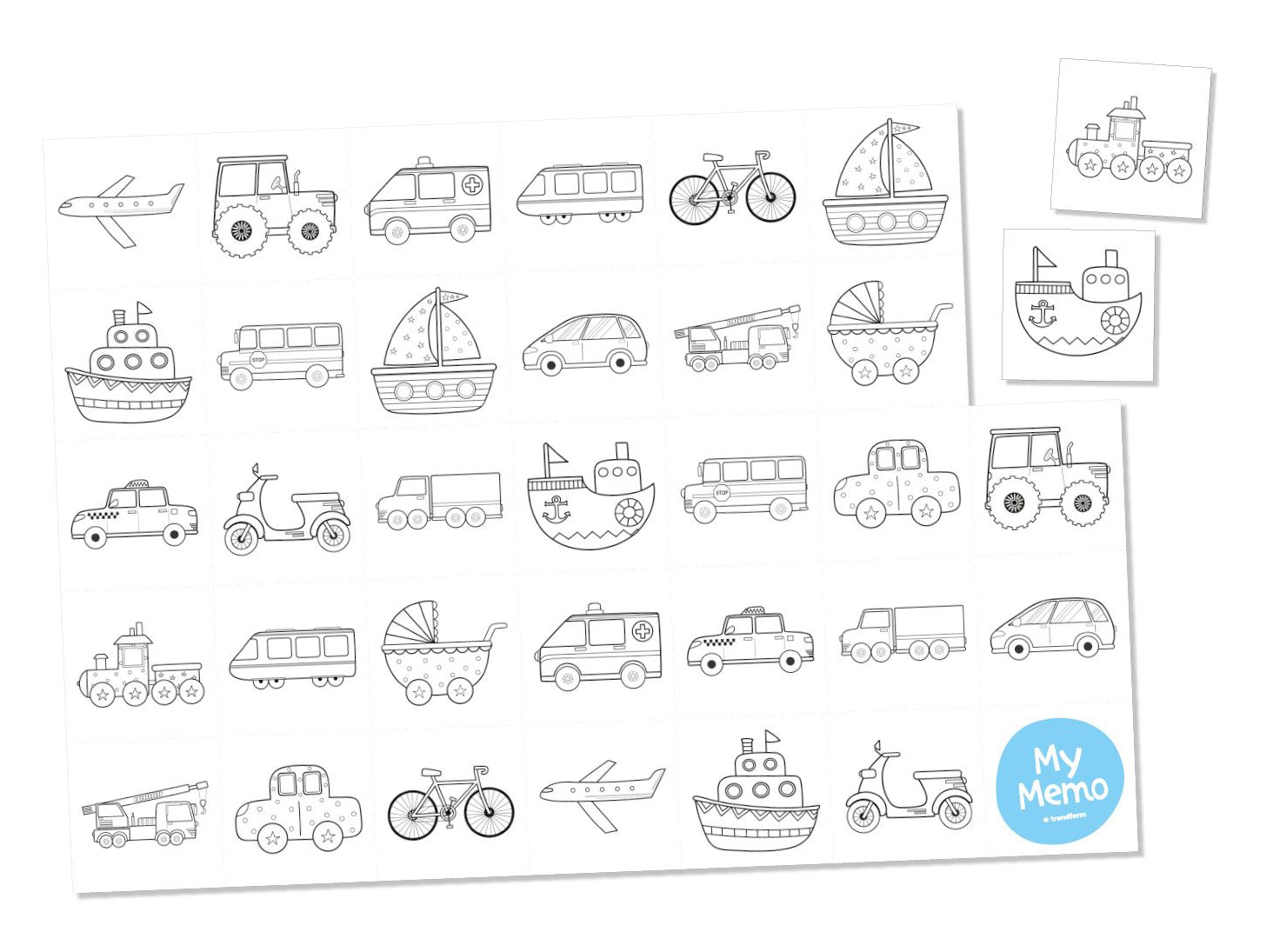 Trendform Tischset – Papier, mehrfarbig, 42 × 29,7 cm