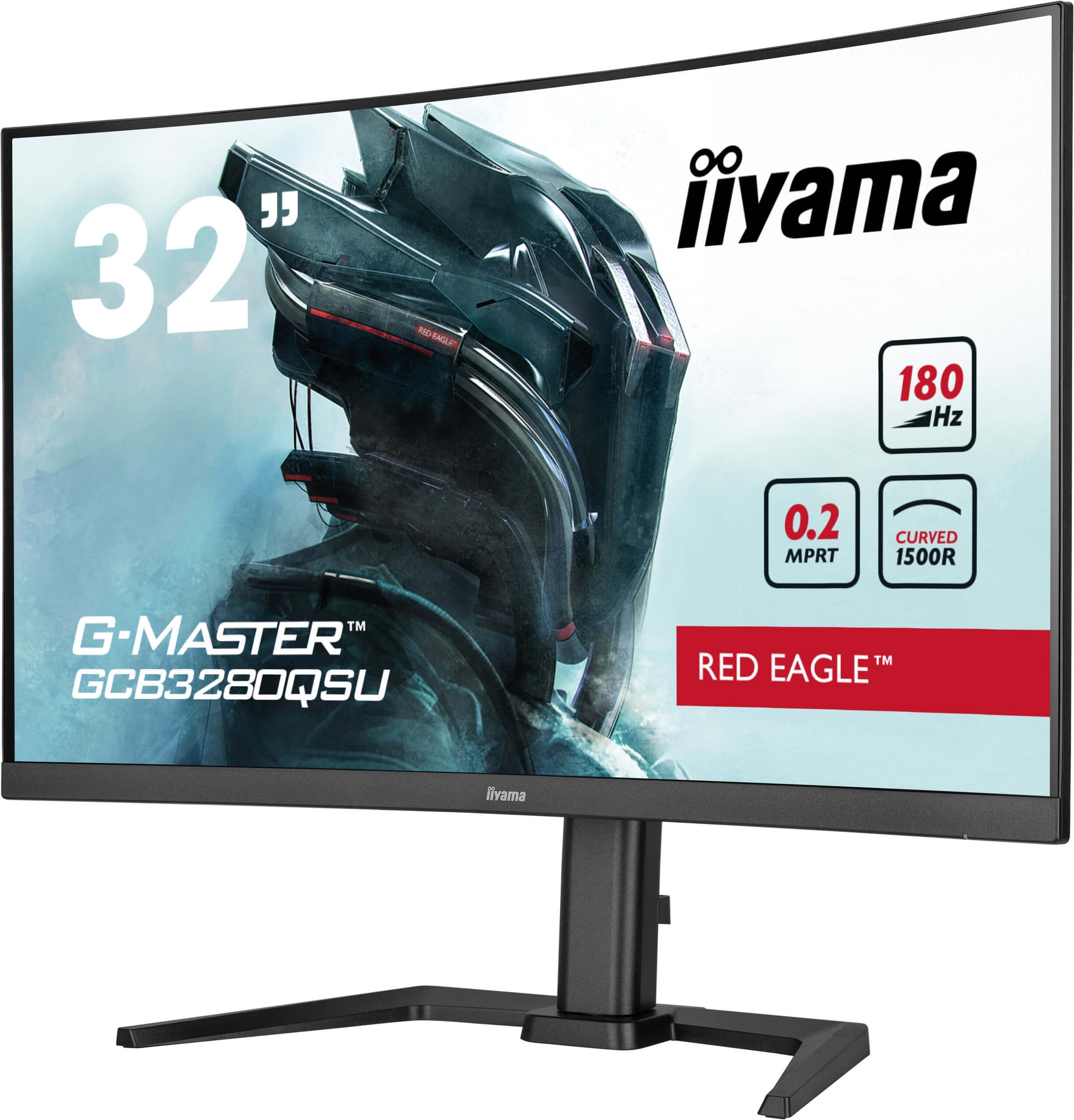 iiyama GCB3280QSU-B2 – Monitor, 32" 2560 × 1440 (WQHD), Gebogen, 300 cd/m²