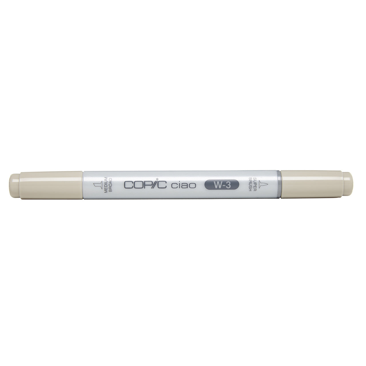 Copic Ciao Brush Pen – Kombi (Keil + Pinsel), acrylbasiert, warmes Grau