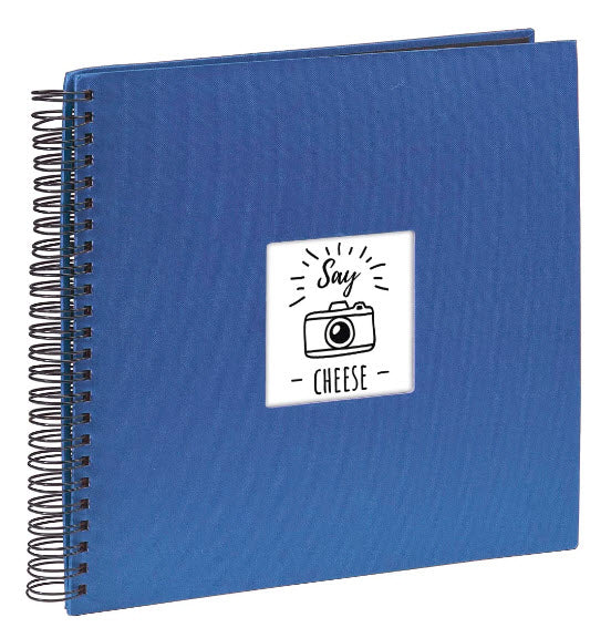 Hama Fotoalbum Wiro Fine Art – blau, mit Pergaminzwischenblättern, Papier, 360 × 320 mm