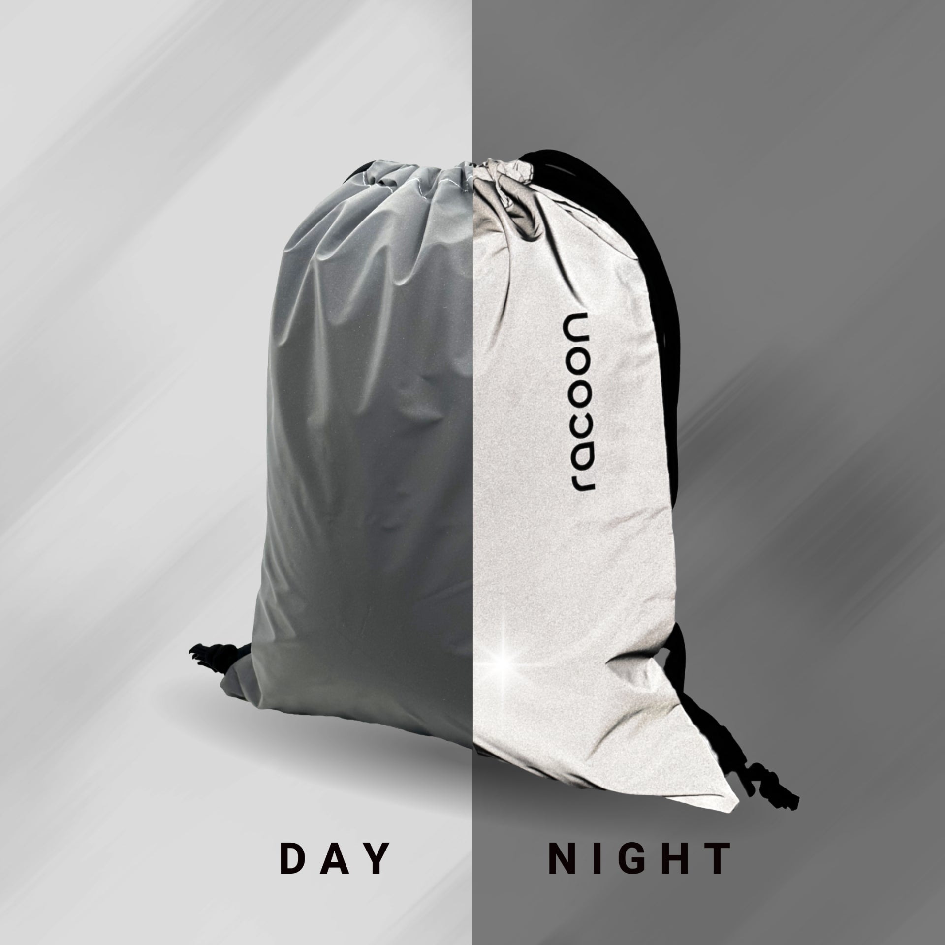 Racoon Sportbeutel – 15 l, reflektierend, Polyester