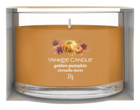 Yankee Candle Duftkerze – Golden Pumpkin – Ø 5,4 × 4,5 cm – ca. 10 h
