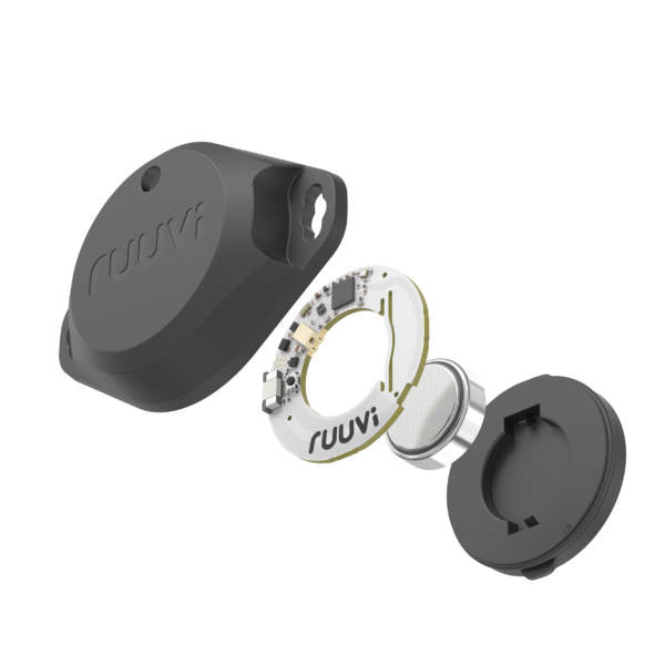 RuuviTag Pro – Temperatur- & Feuchtigkeitssensor, Bluetooth, IP68 – Schwarz