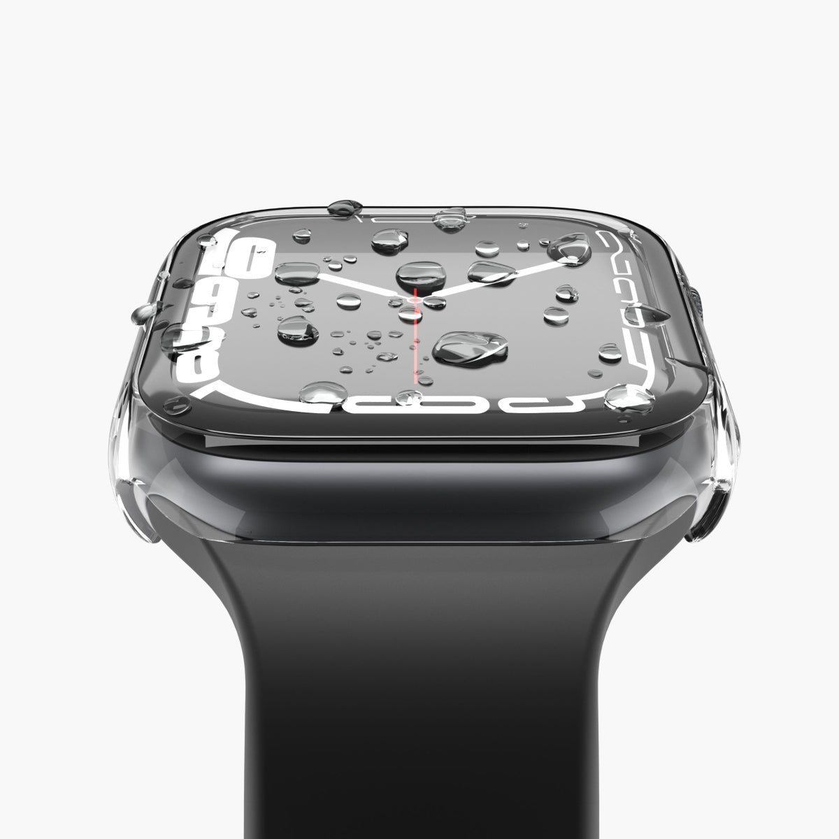 Vonmählen Thin Case – Displayschutz für Apple Watch Series 10 46 mm, Transparent, Silikon & gehärtetes Glas
