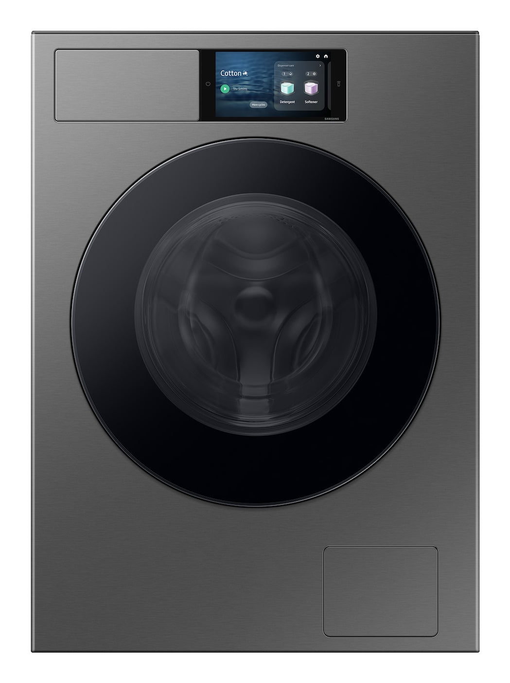Samsung Waschmaschine 9 kg, silber, 60 × 85 × 60 cm – WF90F09C4SU5