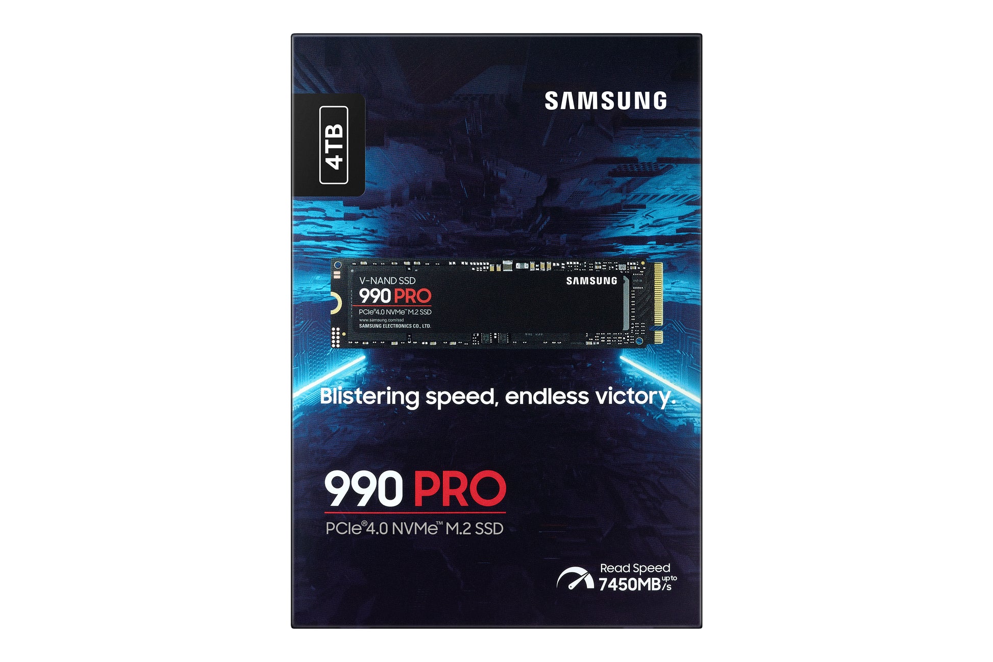 Samsung 990 PRO 4 TB – M.2 2280, PCIe 4.0 x4 NVMe, 7450/6900 MB/s