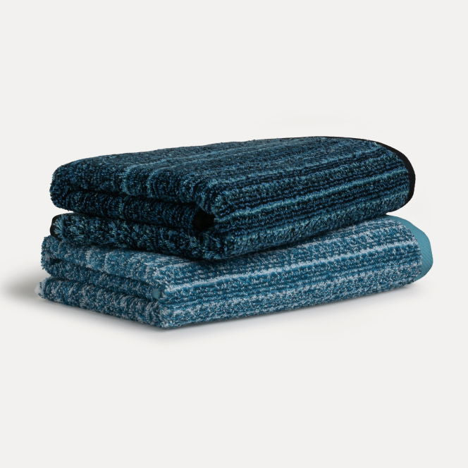Möve Duschtuch Tide Texture – 67×140 cm, 100% Baumwolle, 520 g/m², Petrol