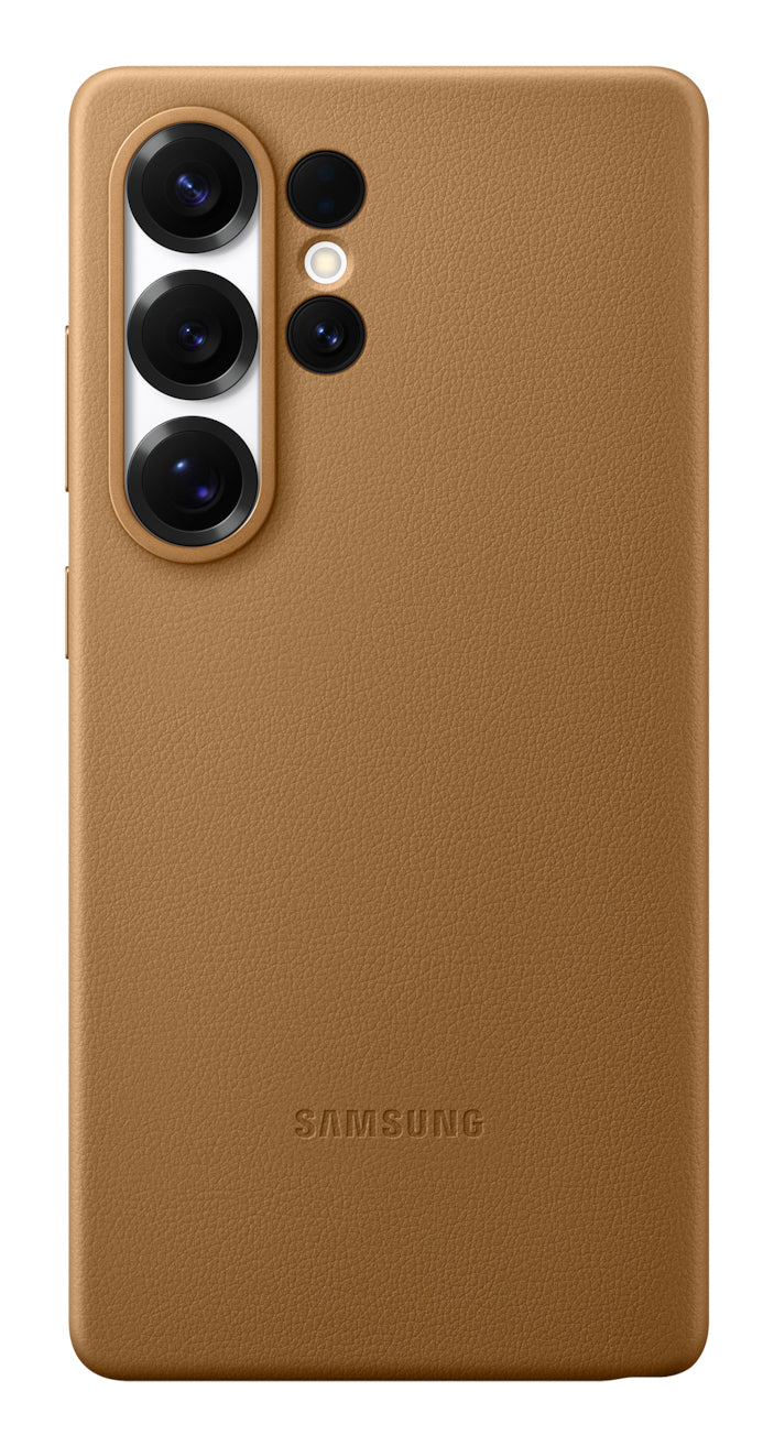 Samsung Backcover – für Samsung Galaxy S25 Ultra – braun/gold – Leder