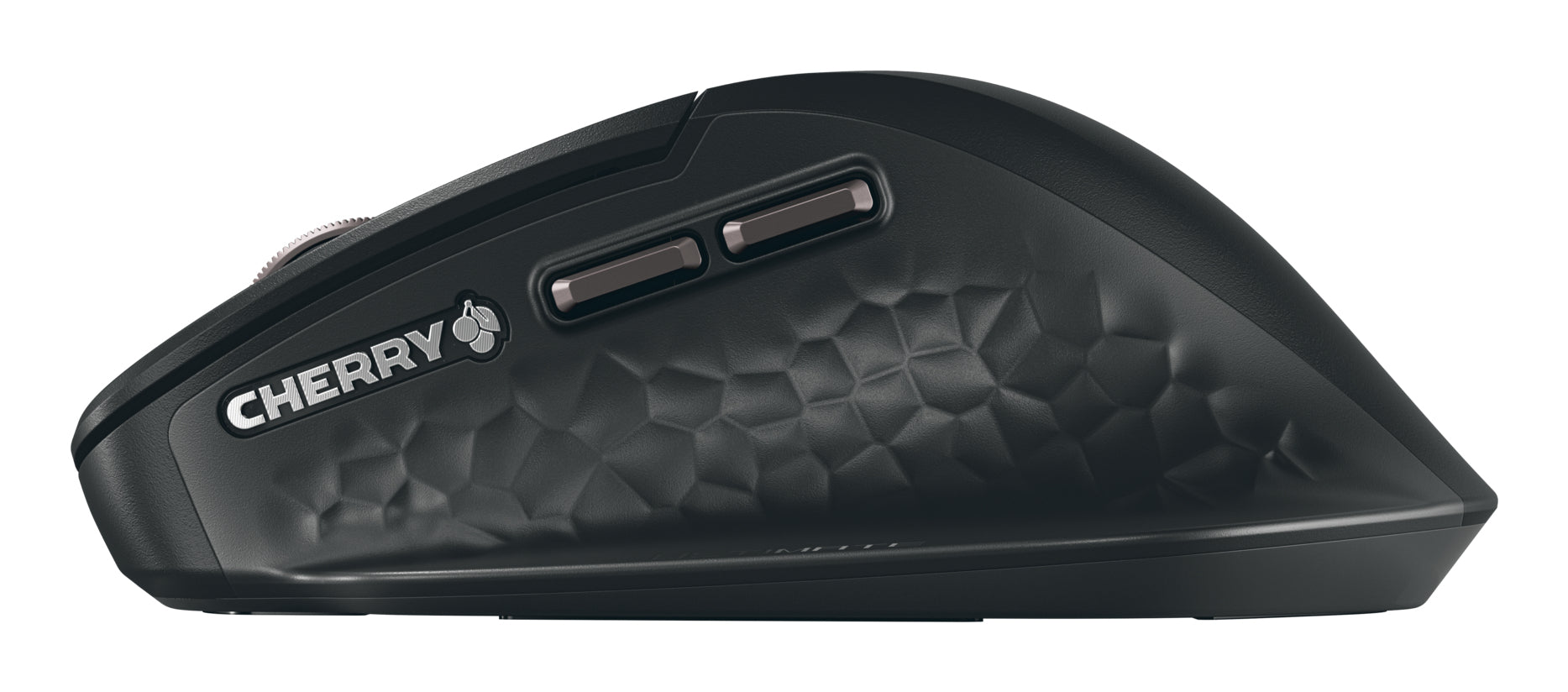CHERRY Stream Mouse Ultimate Ergonomische Maus – kabellos, wiederaufladbar, Silent-Tasten, schwarz