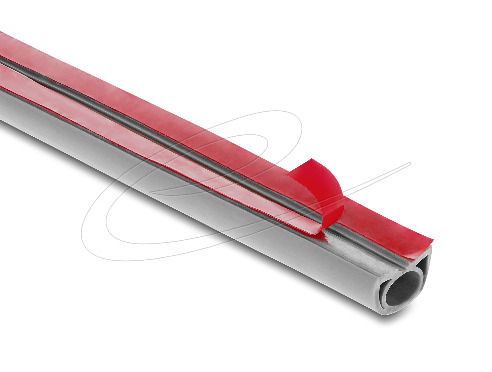 DeLOCK 20765 Wandkanal – 20 × 10 mm – 2 m – PVC – Grau, zuschneidbar, 1 Stk.