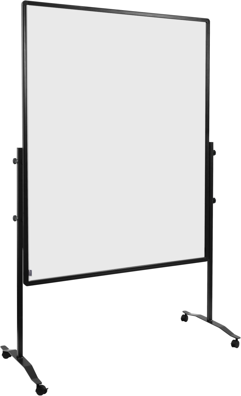 Legamaster Stellwand PREMIUM PLUS – 1'200 × 1'500 mm, Emaille, weiss, mit feststellbaren Rollen, doppelseitig