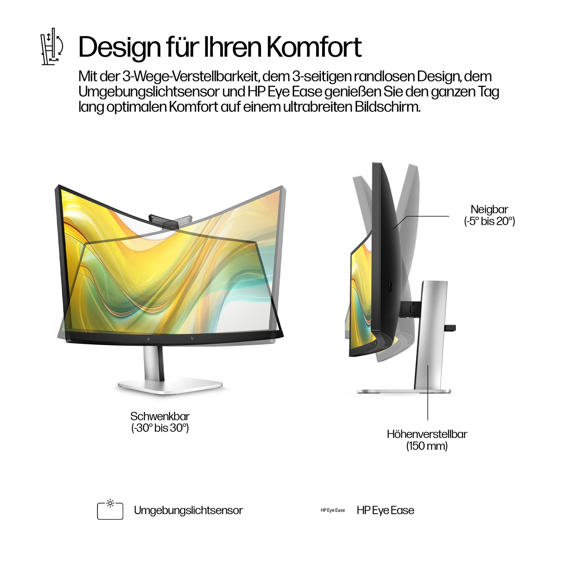 HP Series 5 Pro 534pm – Monitor, 34" WQHD, USB-C