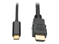 Tripp Lite U444-003-H USB-C-auf-HDMI-Kabel – 4K (3840 × 2160), 0,9 m, Aktiv, Schwarz