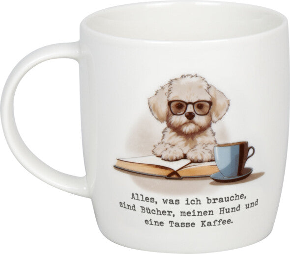Könitz Porzellan Könitz Teetasse – 400 ml, Ø 8,7 cm, H 9,2 cm, Knochenporzellan, Weiss, spülmaschinenfest, mikrowellengeeignet