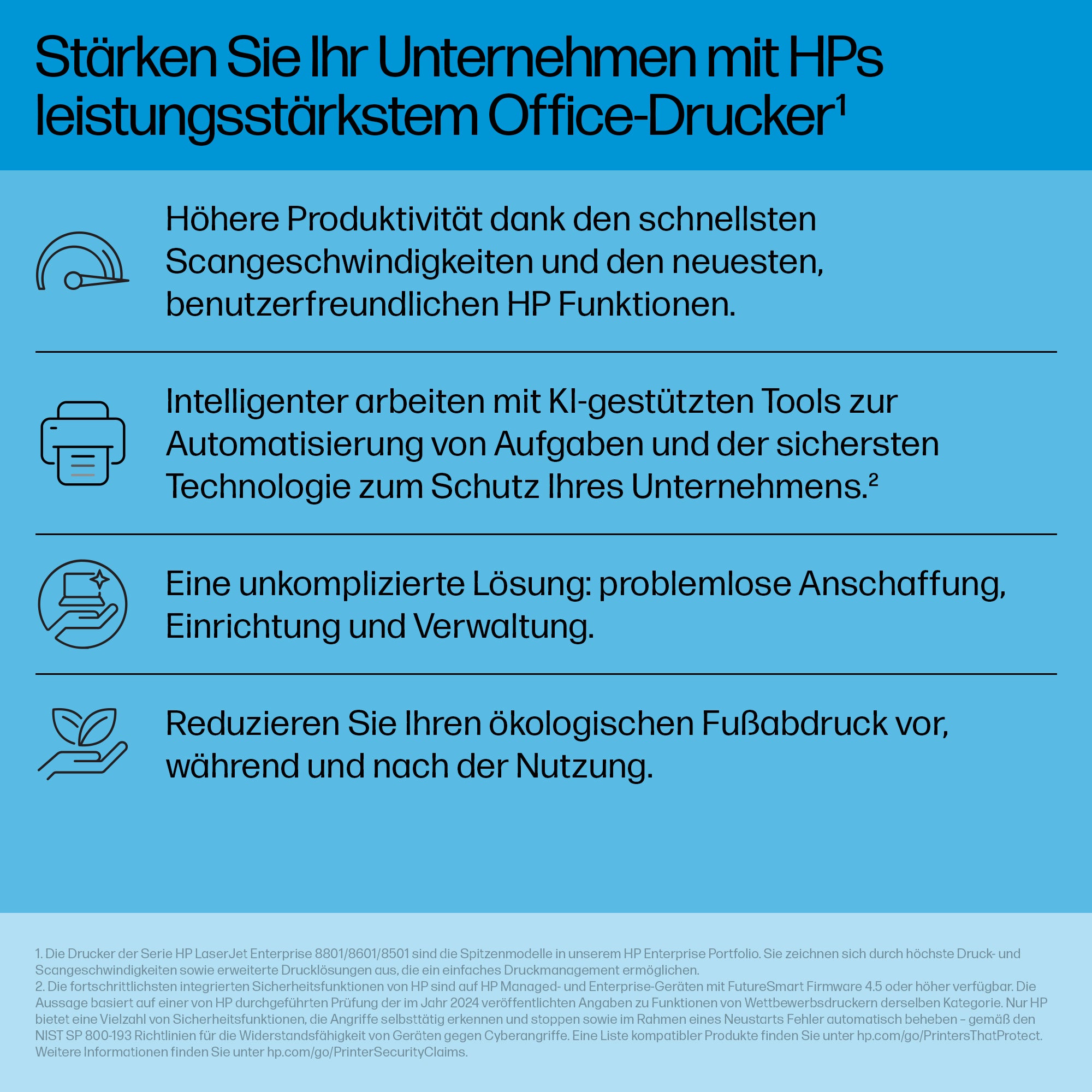 HP Color LaserJet Enterprise Flow 8801z – MFP – 60 ppm S/W