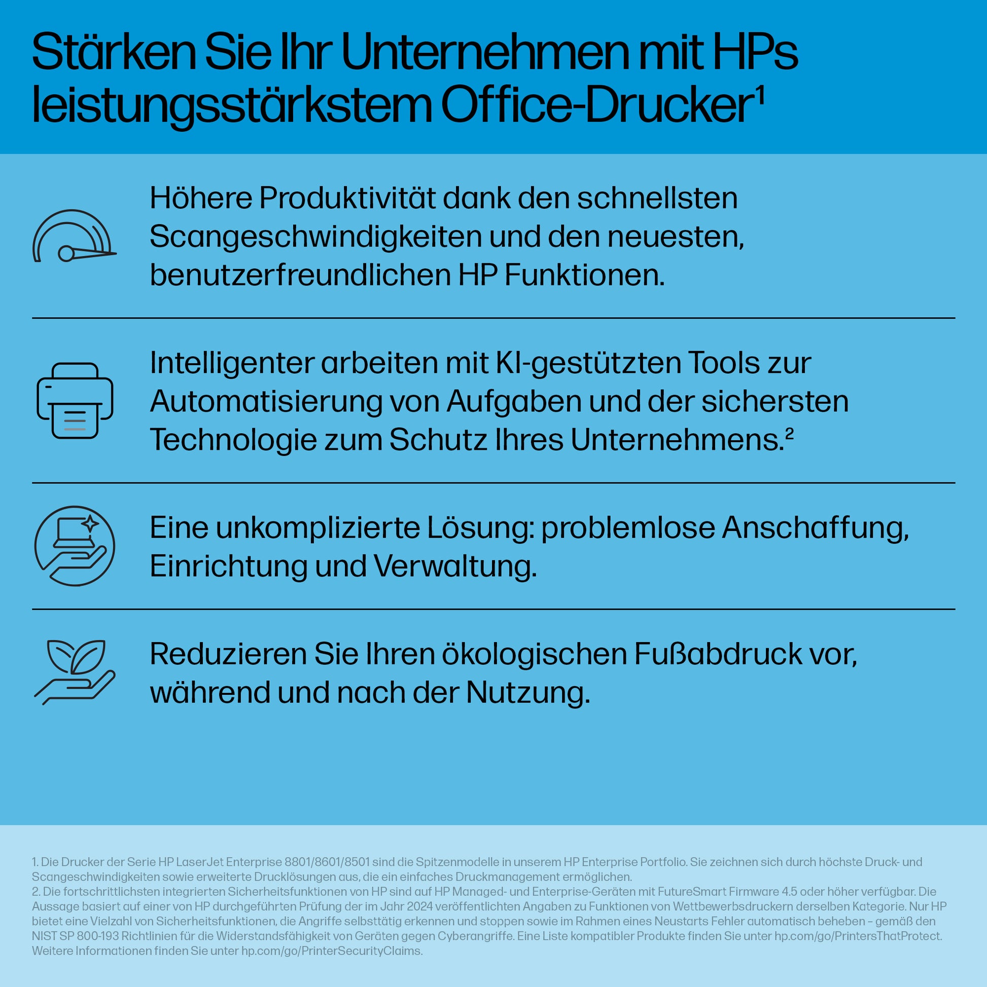 HP Enterprise 8801dn – Farbiges Laser-MFP – 60 ppm S/W