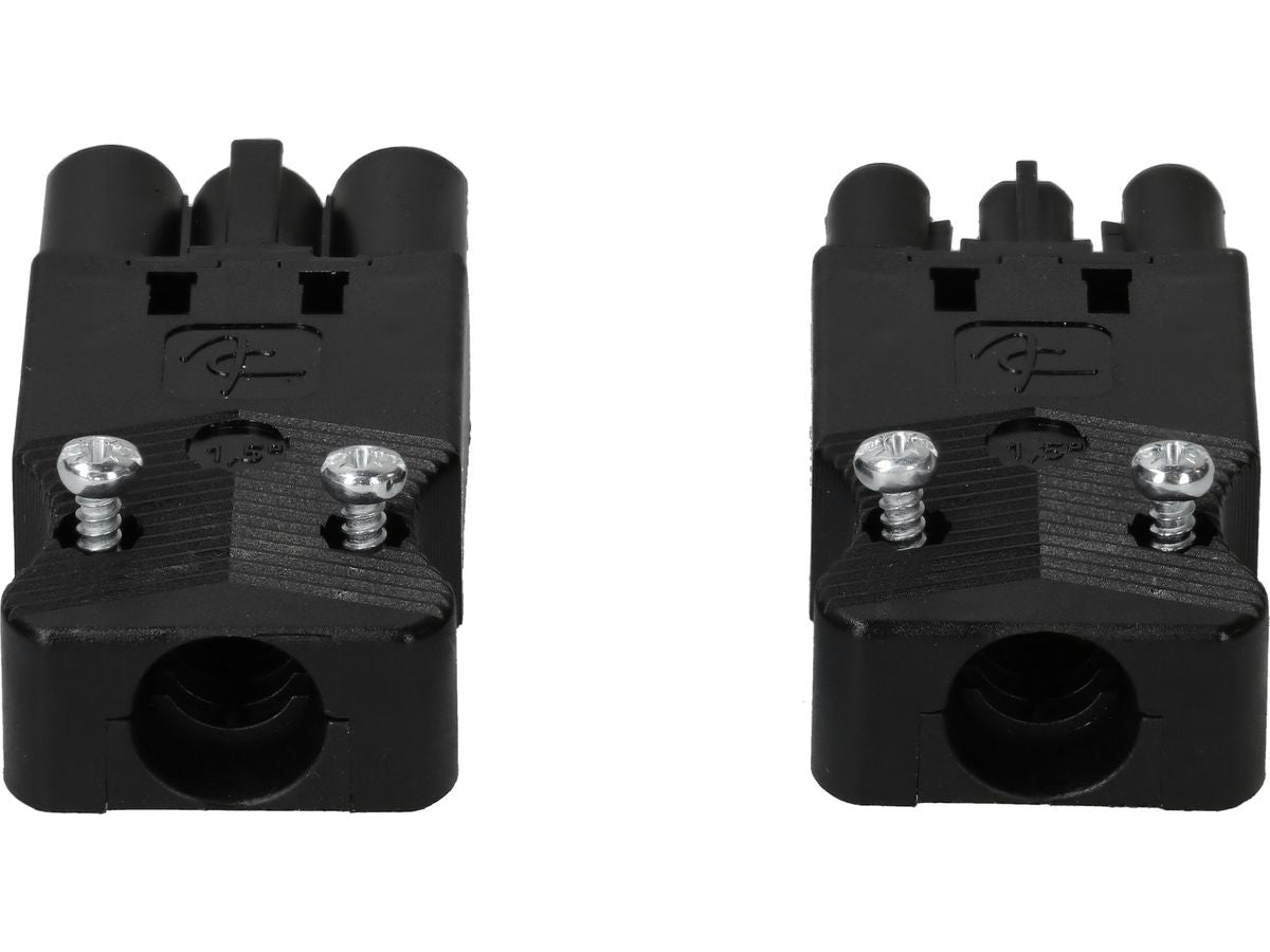 Max Hauri AG Max Hauri Adapterkabel, 3-polig AC 166 zu Schraubklemme, IP20 – schwarz