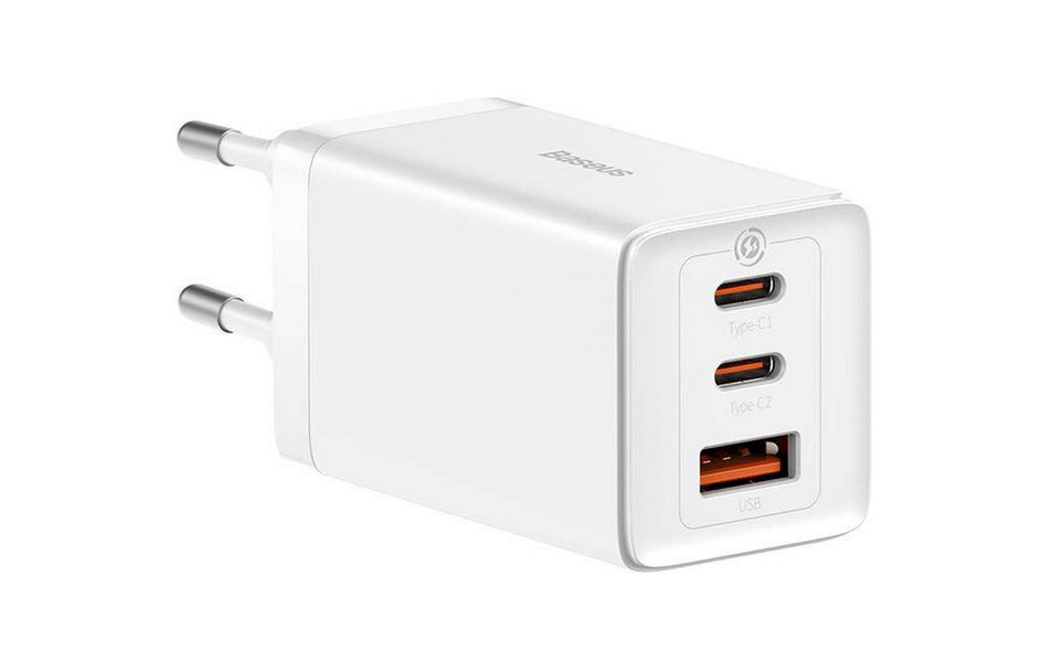 Baseus GaN 5 Pro Ladegerät – 65 W, 2× USB-C + 1× USB-A, PD 3.0