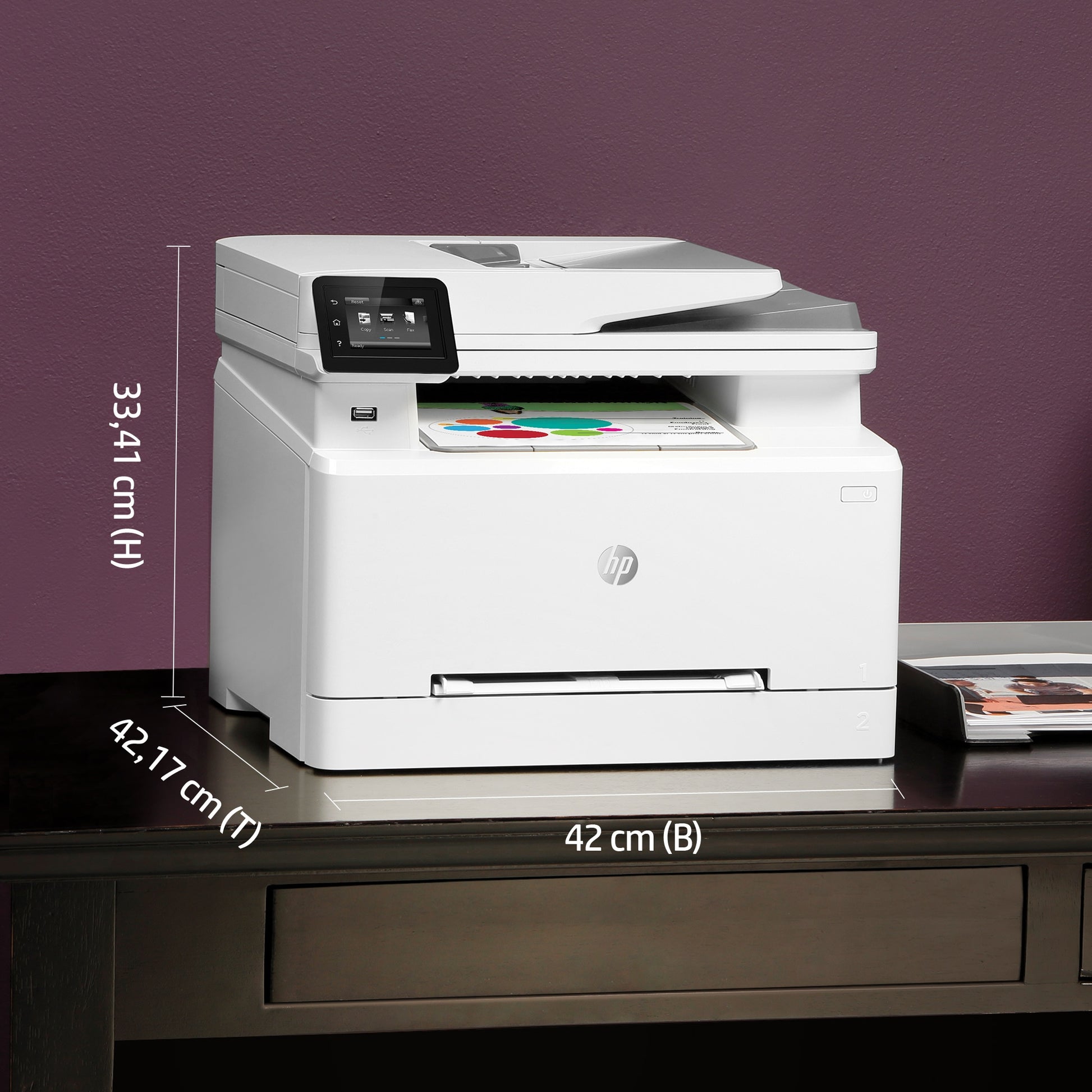 HP Color LaserJet Pro MFP M283fdw – Farbdruck, 21 Seiten/min