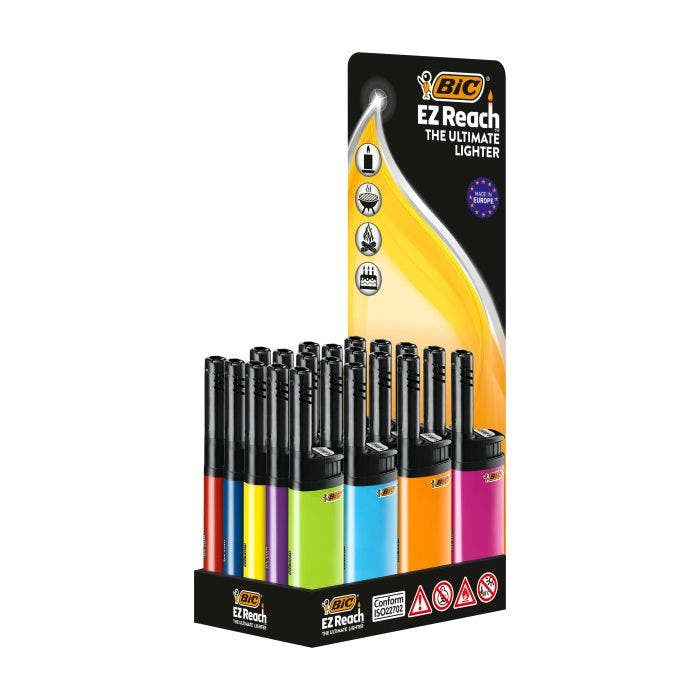 BIC Feuerzeug J38 – Hybrid – Kunststoff – Mehrfarbig