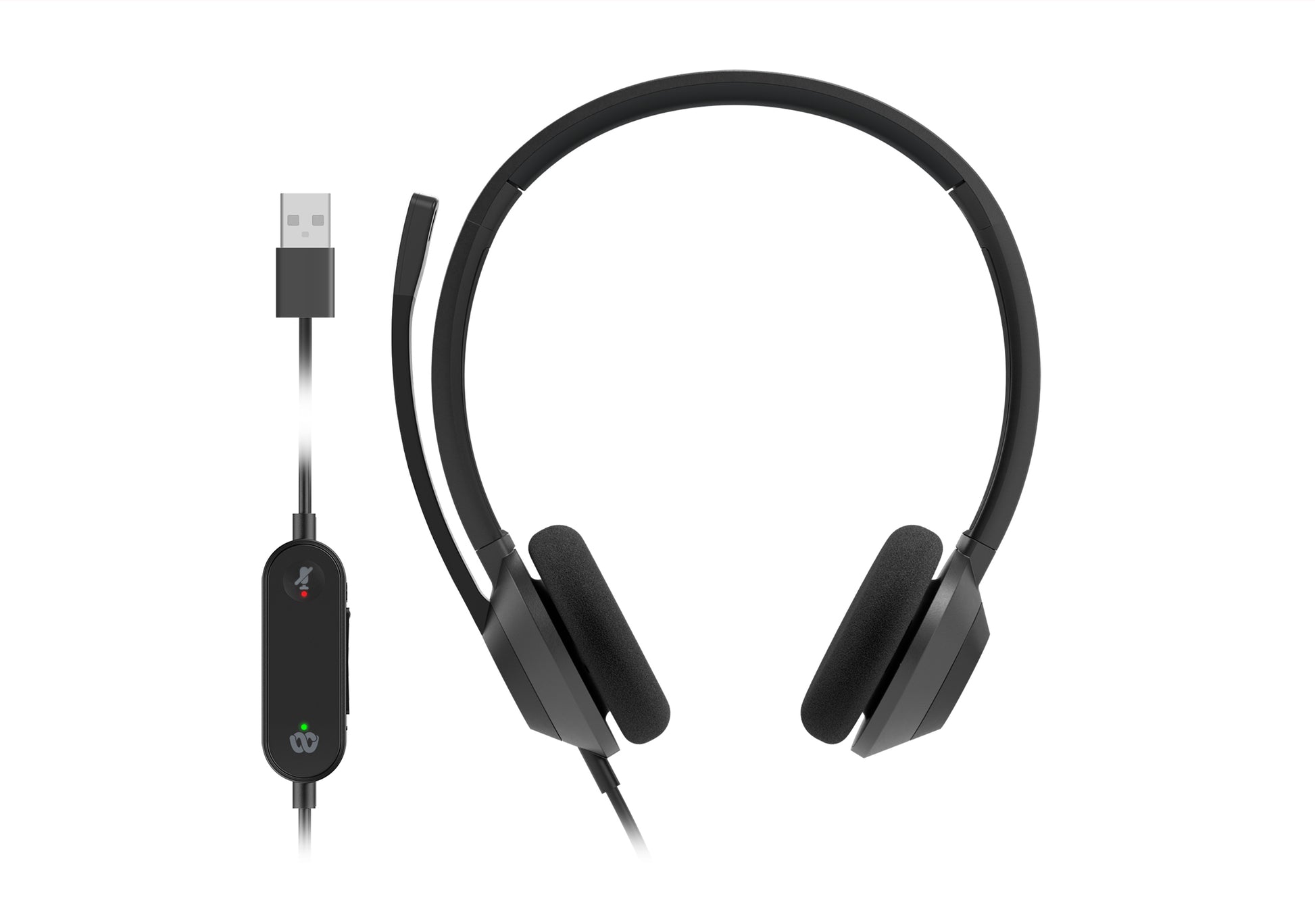 Cisco 322 – Duo On-Ear Headset – USB-A – Schwarz