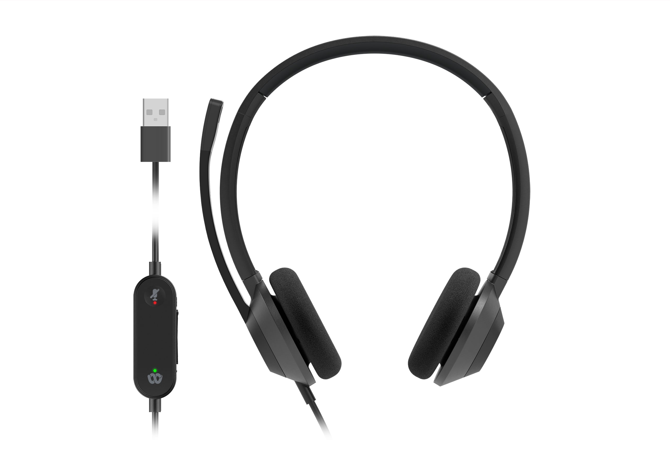 Cisco 322 – Duo On-Ear Headset – USB-A – Schwarz